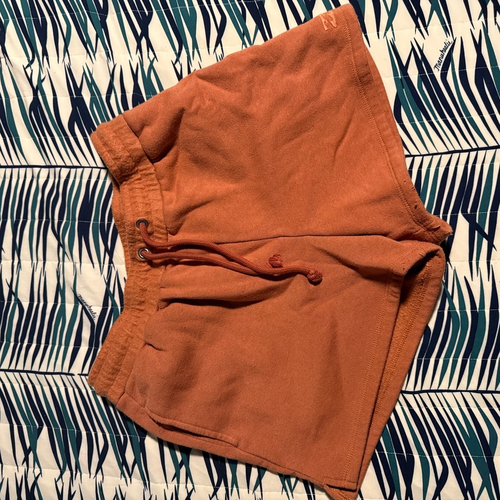 Rust Orange Casual Shorts